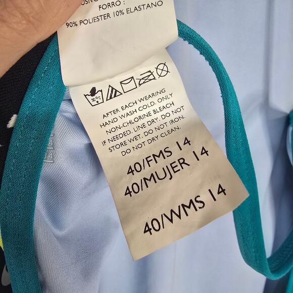 Nike Pow Lingerie Tank One Piece Swimsuit Competitive Multicolor NWT Size 14 - Picture 8 of 9